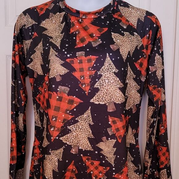 #291 Long Sleeve, leggings Material Crewneck Top, size. L - Picture 2 of 4
